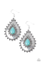 Load image into Gallery viewer, Paparazzi Earring - Desert Drama - Blue
