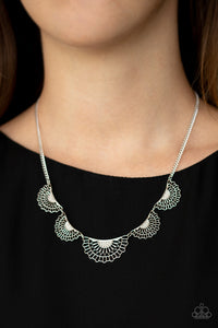 Paparazzi Necklace - Fanned Out Fashion - Silver