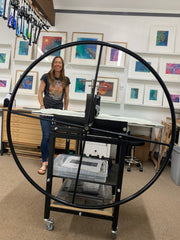 Artist Anna Maytus in her studio