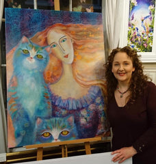 Artist Julie Springall at The Braithwaite Gallery