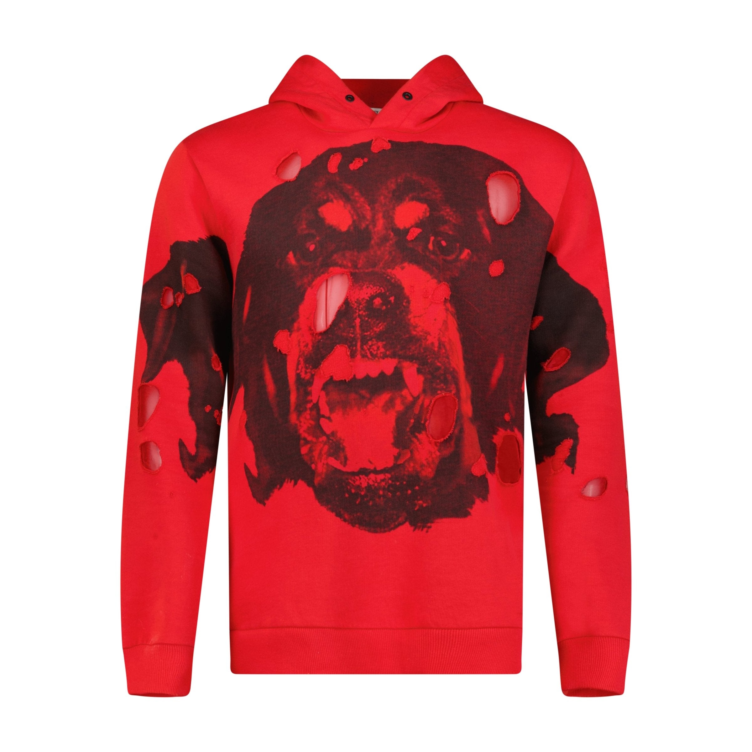 GIVENCHY ROTTWEILER HOODIE RED | affluentarchives - Used Designer Clothing  Outlet sale Under RRP