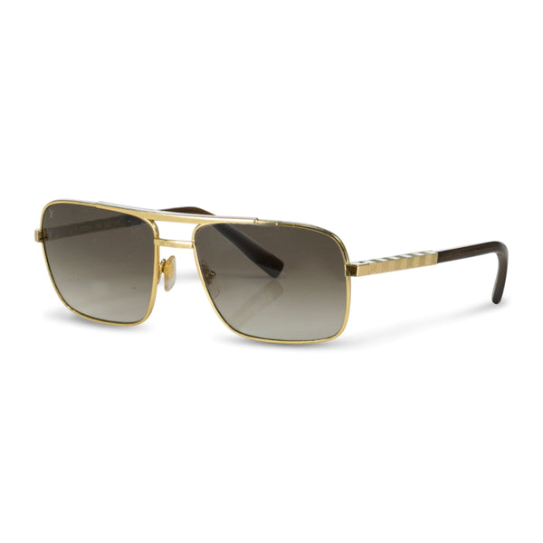 Louis Vuitton Z0259u Gold Unisex Sunglasses  Pre Loved   Secret Stash