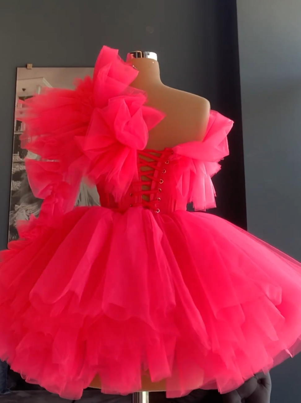 Short Ballerina Pink Tulle Dress