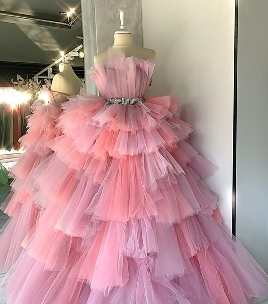 Dona Matoshi Pink Tulle Candy Dress