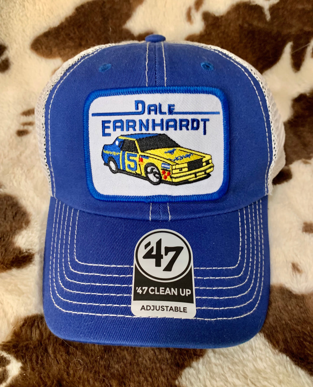 Dale Earnhardt #15 Wrangler Ford Thunderbird Hat Patch sewn on the New –  Good Head Hat Co