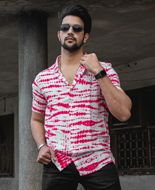 Palm Feather Print Black Casual Shirt  Black printed shirt – London Prints