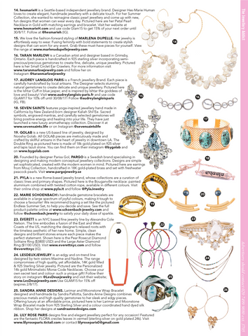Glamour Magazine Sandra Anne Designs Featured Article