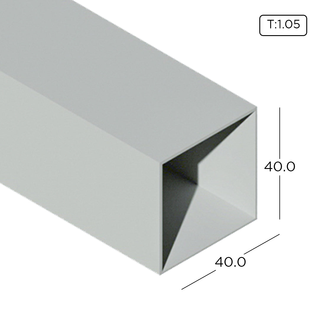 Aluminium Extrusion Square Hollow Frame Profile Thickness 1.05mm HB1313-1 ALUCLASS