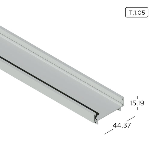 Profilé aluminium standard Section : 19 x 32 mm : 
