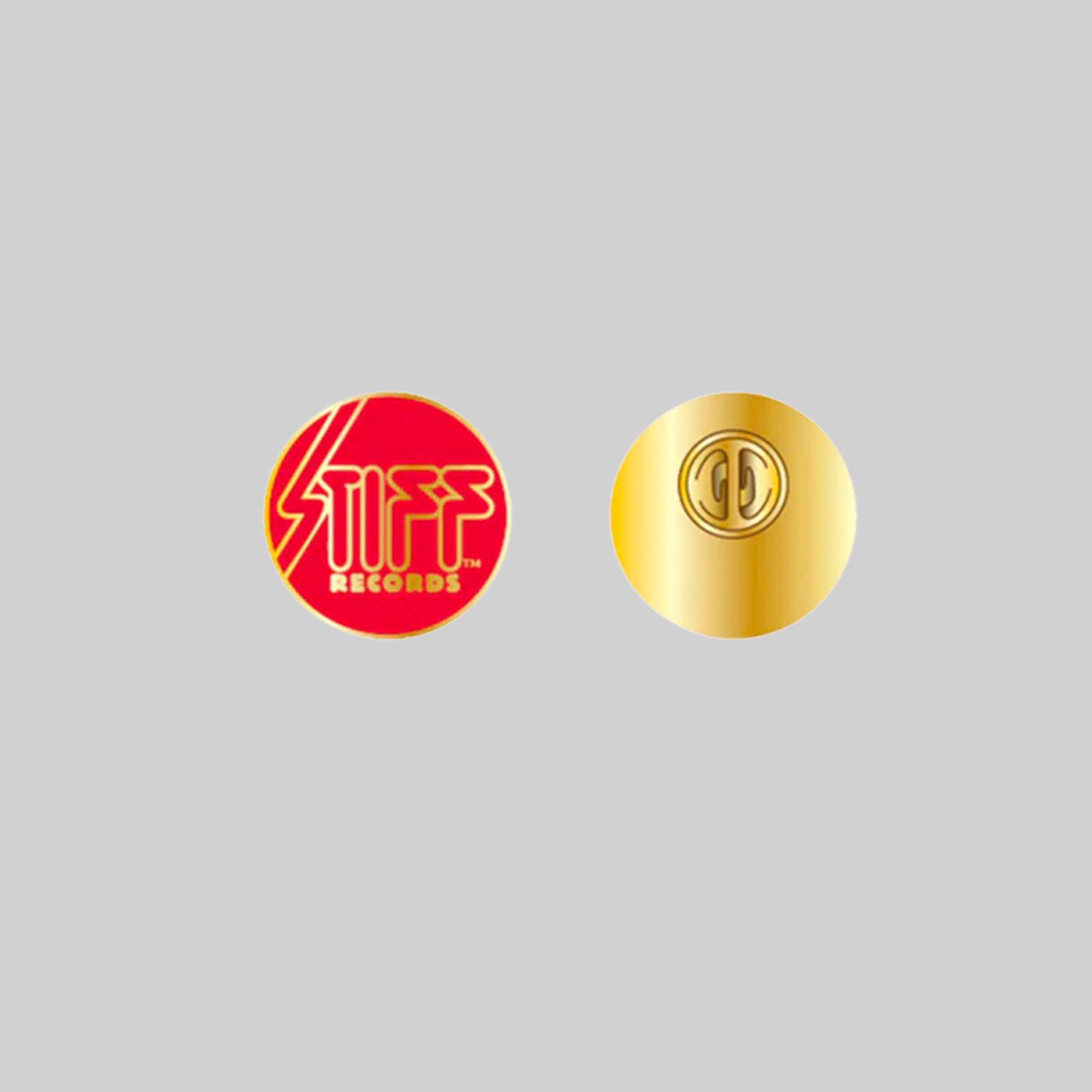 Red Stiff Logo Pin Badge - Stiff Records product image