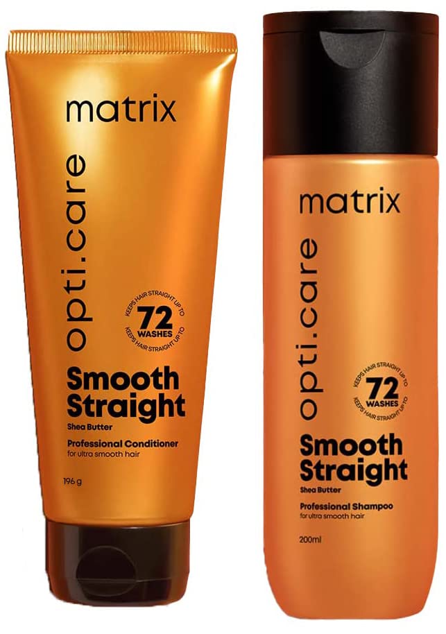 MATRIX OptiCare Professional Shampoo for ANTIFRIZZ Shampoo  For Salon  Smooth Straight hair  with Shea Butter 350ml