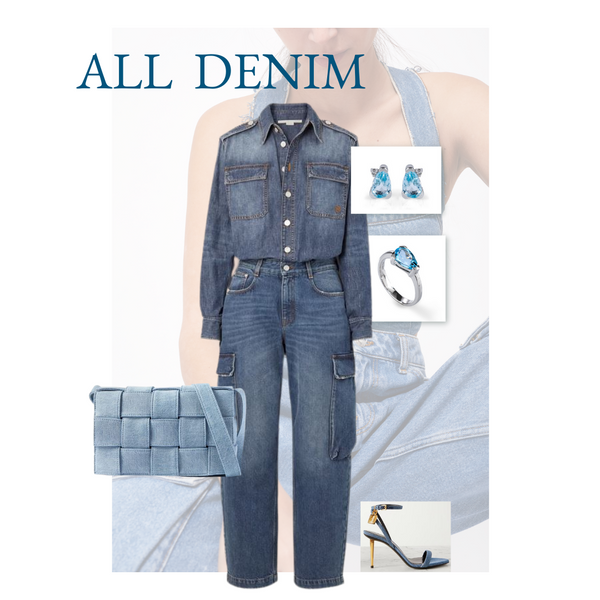 Herbst Fashion und Schmuck Trends - All Denim - Jeans