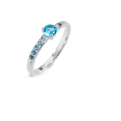 the blue escape jewelry - Ring mit Aquamarin und Apatit