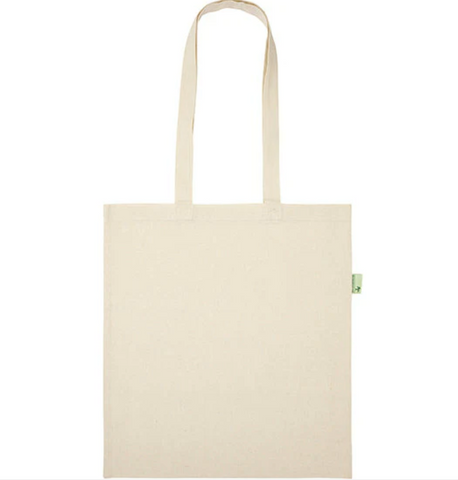 recycled cotton tote bag