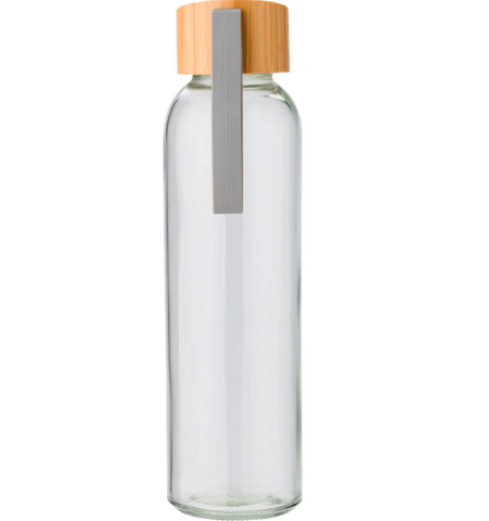glass bottle bamboo lid