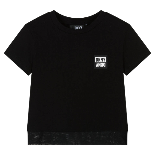 DKNY: t-shirt for girls - Black  Dkny t-shirt D35T18 online at