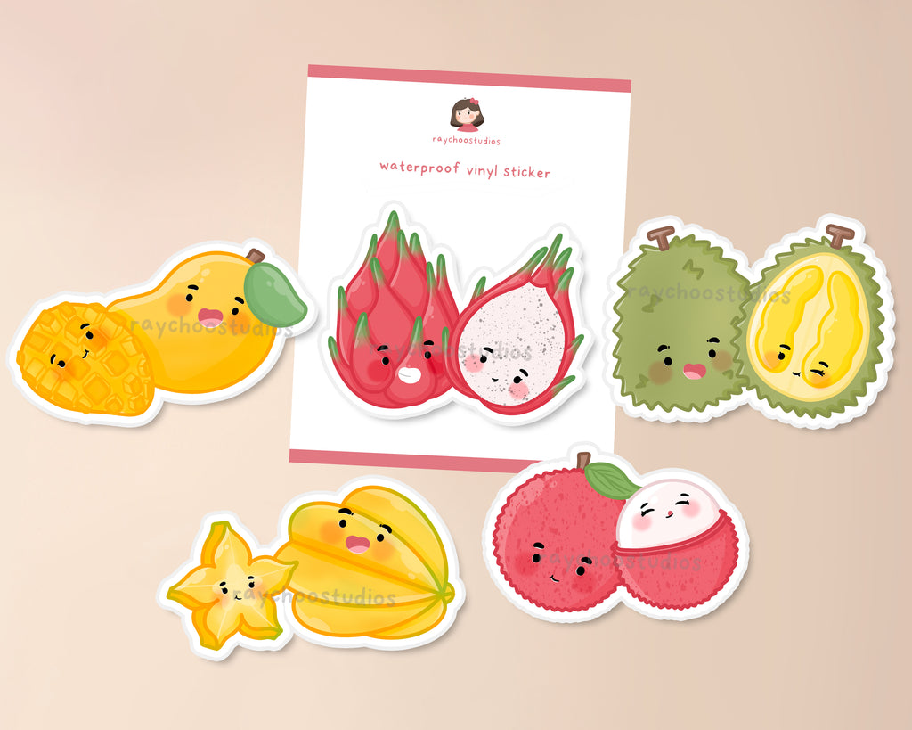 Asian Fruits x Dimsum Washi Tape Set – Raychoo Studios