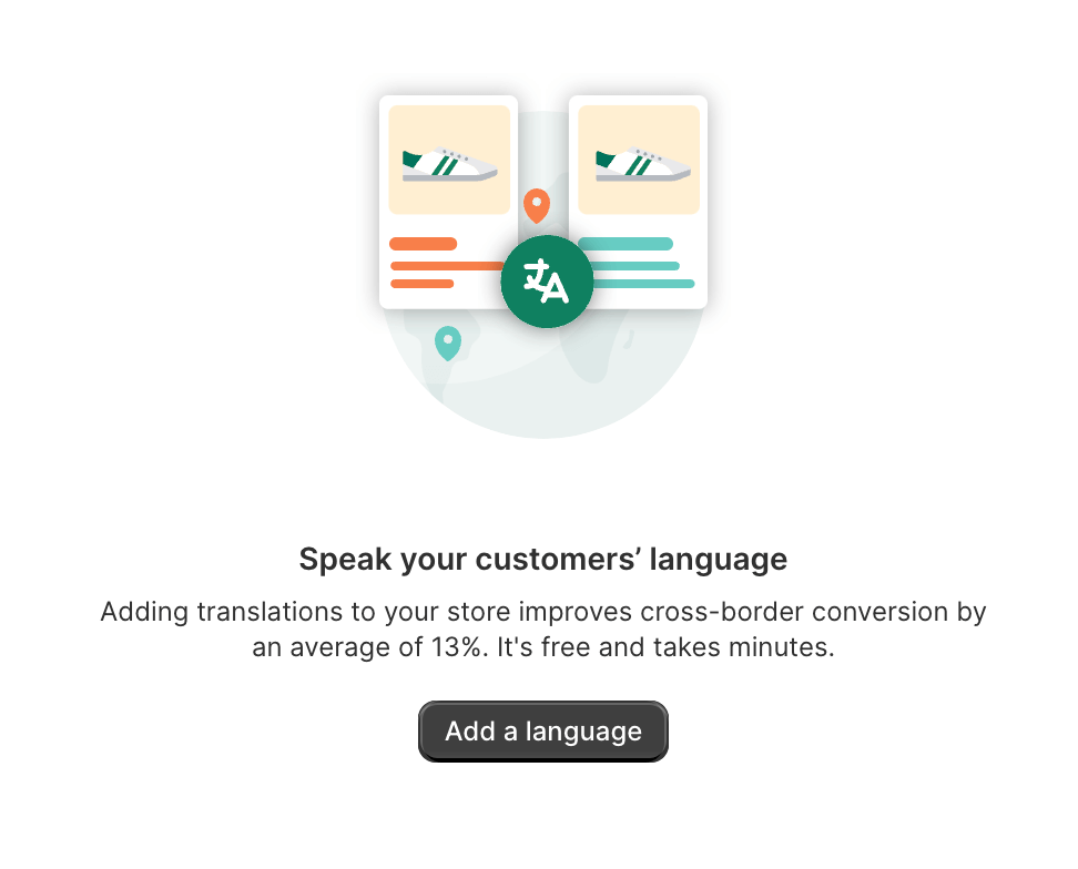 Shopify add a language