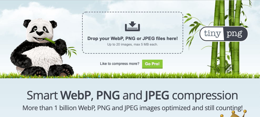 TinyPNG Tool Screenshot for Image Optimization
