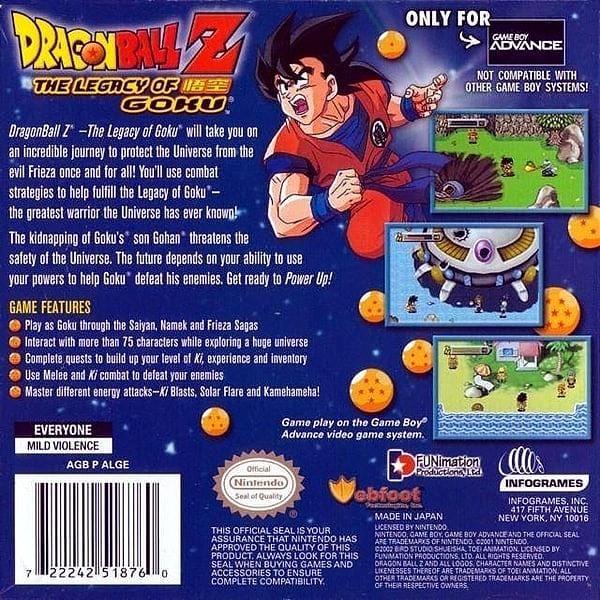 dragon ball z gba