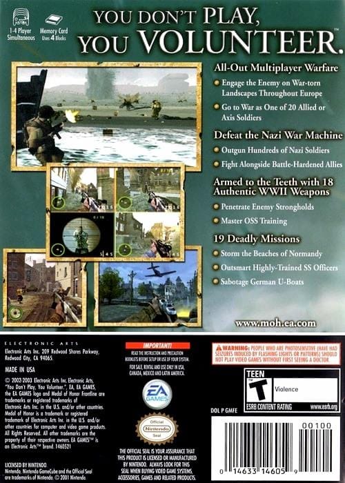 medal of honor frontline