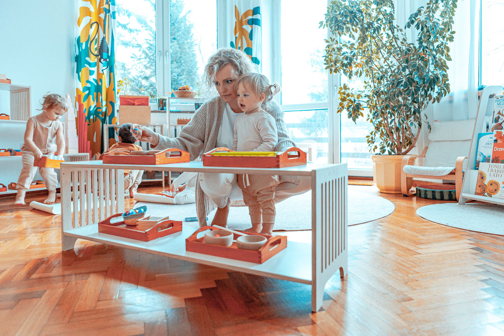 montessori furniture, montessori shelf