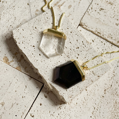 crystal point necklaces