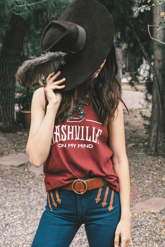 | MATE the label | 'nashville' tank - dainty lion