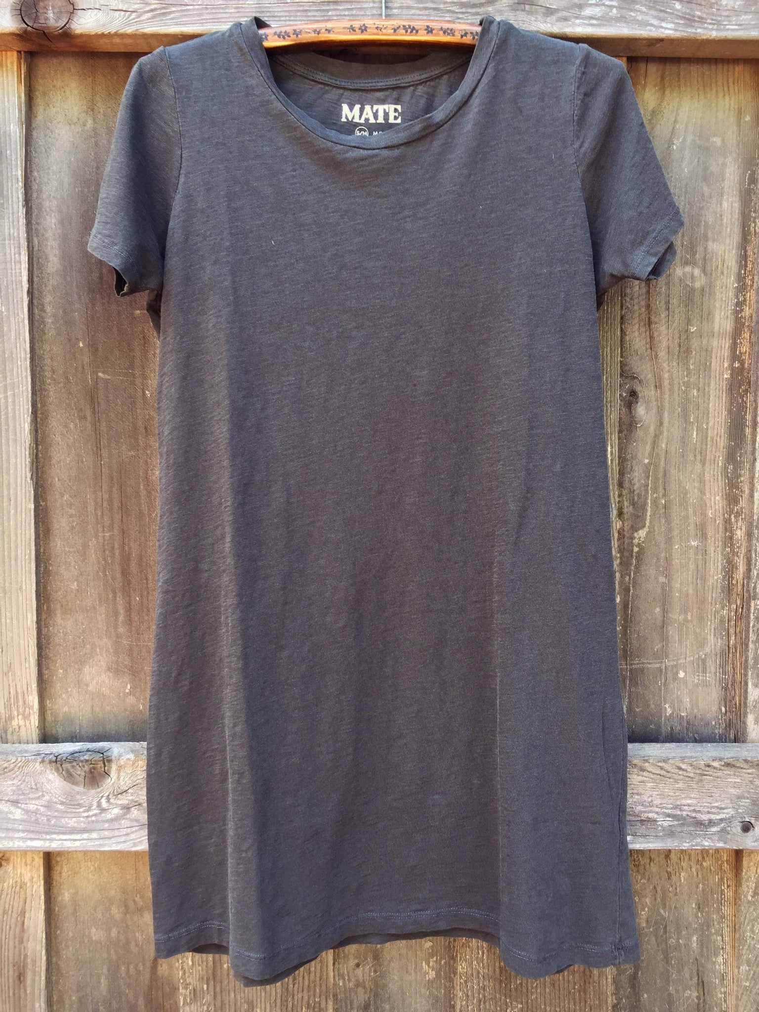 MATE The Label Austin Tee Dress in Vintage Black - dainty lion