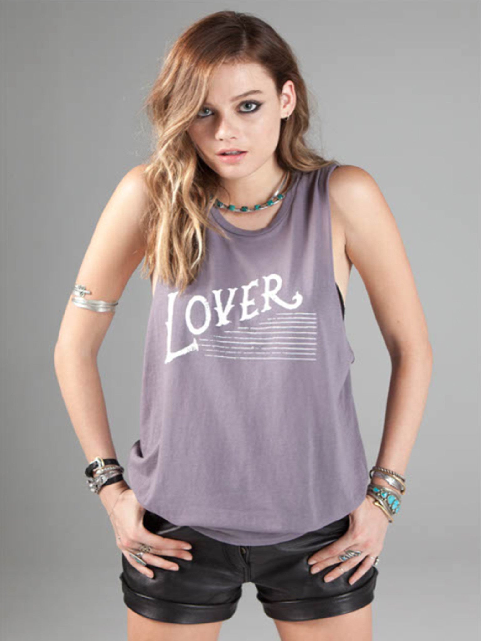 | MATE the label | 'lover' tank - dainty lion