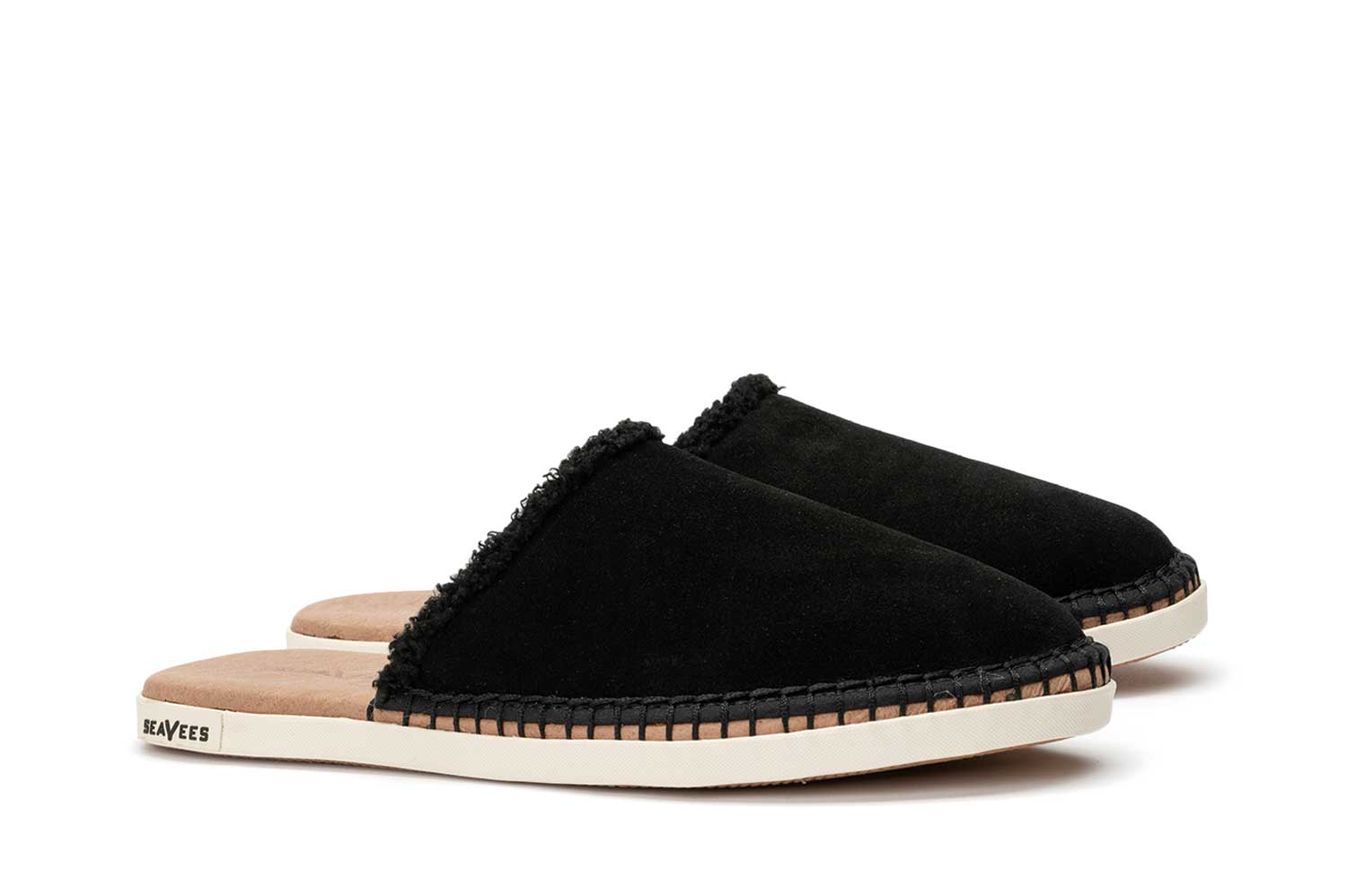 slip on mules black