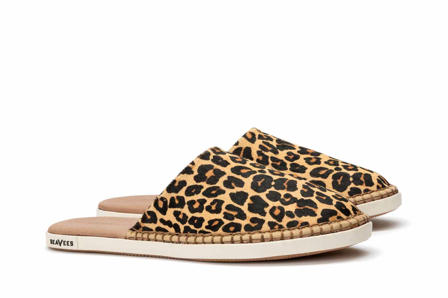 slip on leopard mules