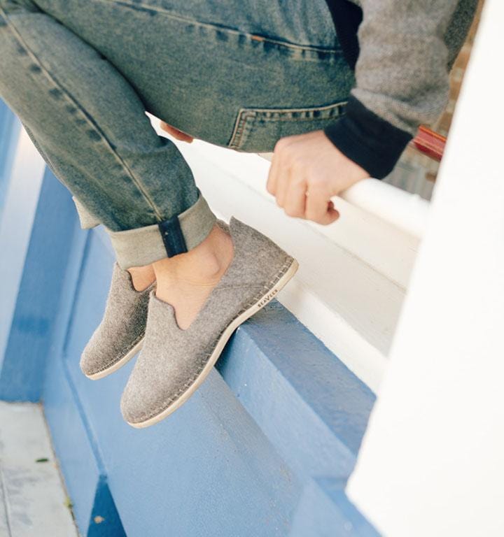 Grey Stag Slipper Slip On | Mens Casual 