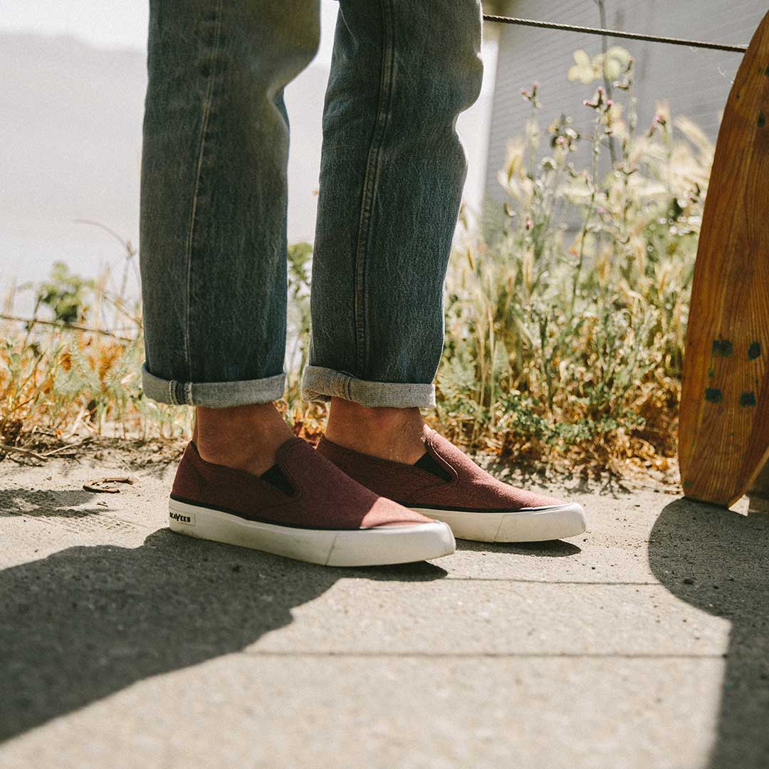 Mens - Sano Slip On Taylor Stitch - Rust