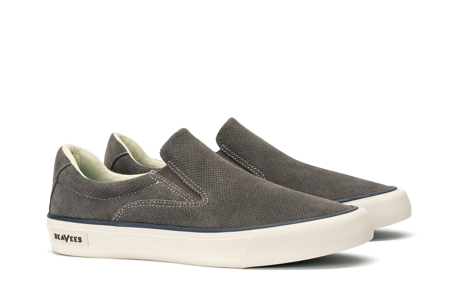 light grey slip on sneakers