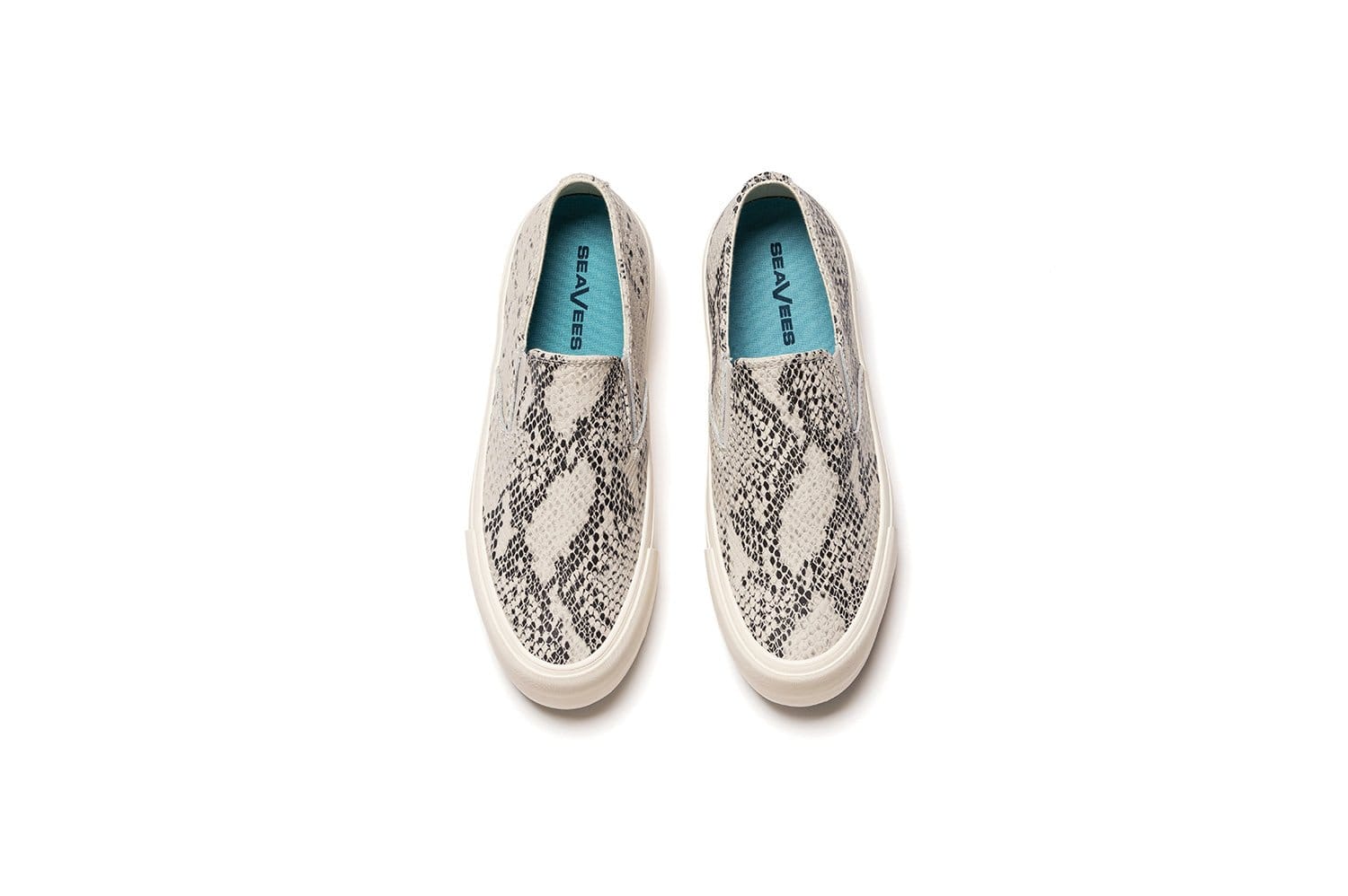 womens snakeskin slip on sneakers