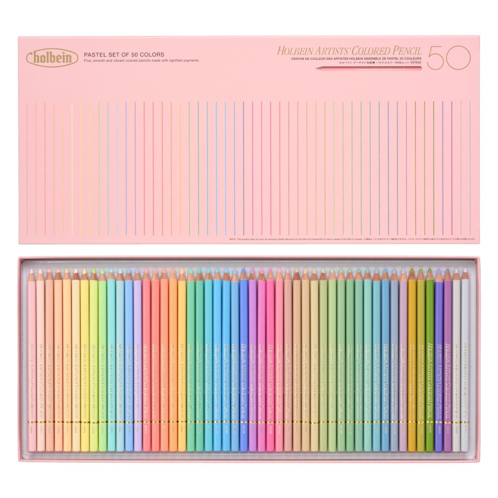 Holbein Artists' 100 Colored Pencil Set in Paper Box OP940 – Art&Stationery