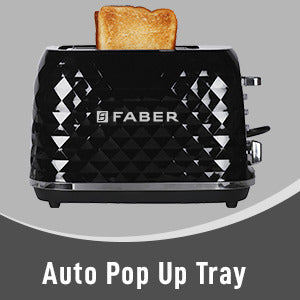 FABER FT 750W BK Electric Pop-Up Toaster With Dust Cover - 750 W Pop Up  Toaster Price in India - Buy FABER FT 750W BK Electric Pop-Up Toaster With  Dust Cover 