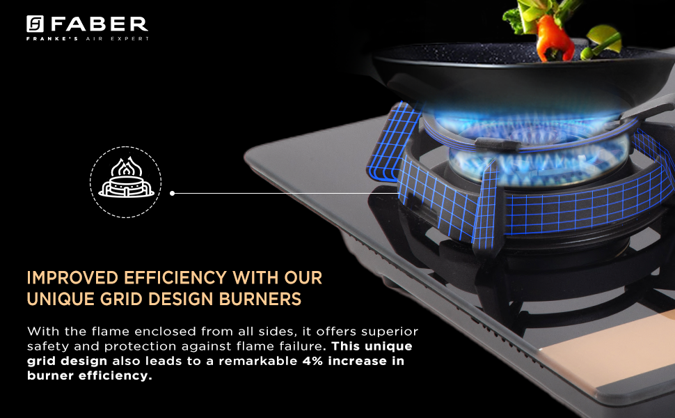 faber hob utopia pro ht 804 br ci 4 burner hobtop toughened black glass, 8 mm