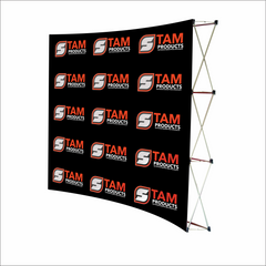 Branded Curved Banner Wall