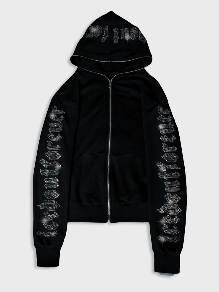 XXLサイズ FRAGMENT FORUM Black ZIP Hoodie