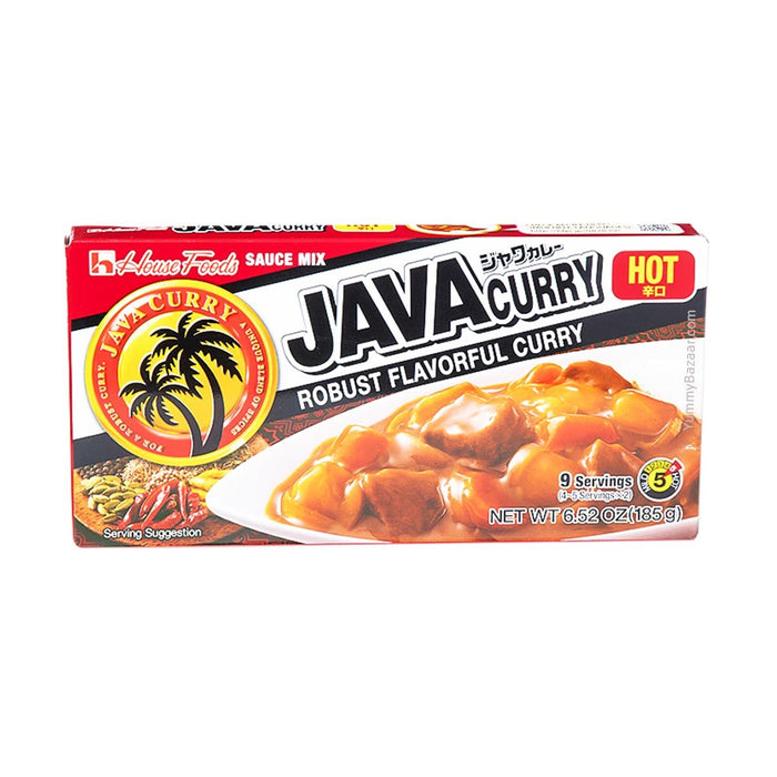 House Foods Java Curry Sauce, Hot, 6.5 oz (185 g) | Yummy Bazaar