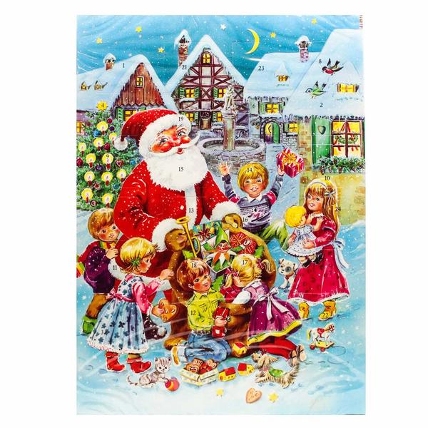 German Chocolate Advent Calendar by WAWI Muller & Muller, 1.76 oz (50