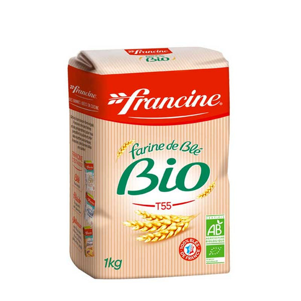 Francine Farine de ble Fluide - French Imported T45 Original Fluid Wheat  Flour, (2 Pack, Total of 2kg)