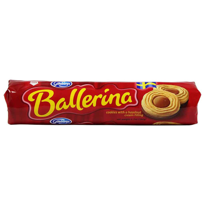 Ballerina Hazelnut Filled Biscuits by Goteborgs 6.7 oz | Yummy Bazaar