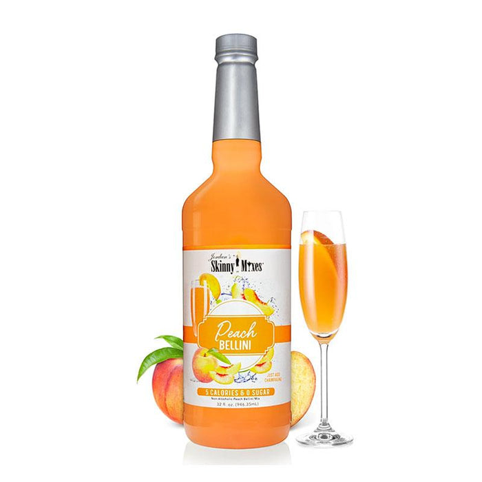 Skinny Peach Bellini Mix by Jordan's Skinny Mixes, 32 fl oz (946.35 ml