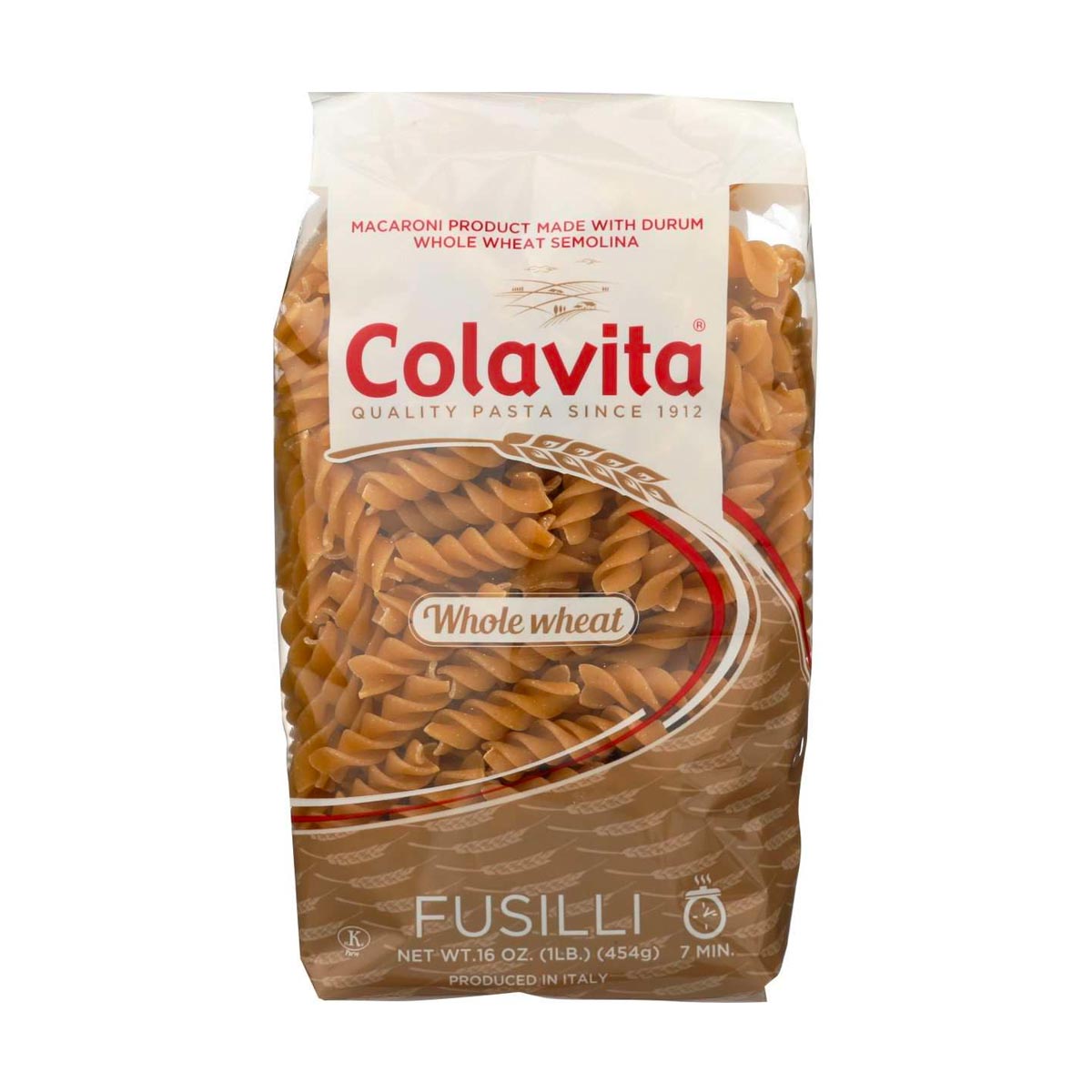 Download Colavita Whole Wheat Cut Fusilli Pasta 1 Lb 454 G Yummy Bazaar