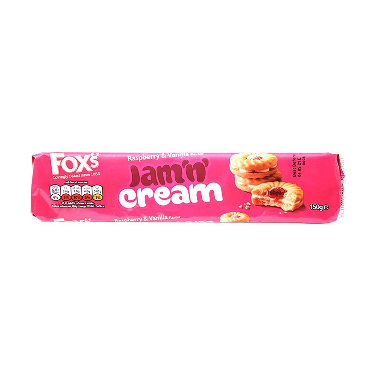 Fox's Jam'n Cream Raspberry and Vanilla Biscuits,  oz (150 g)