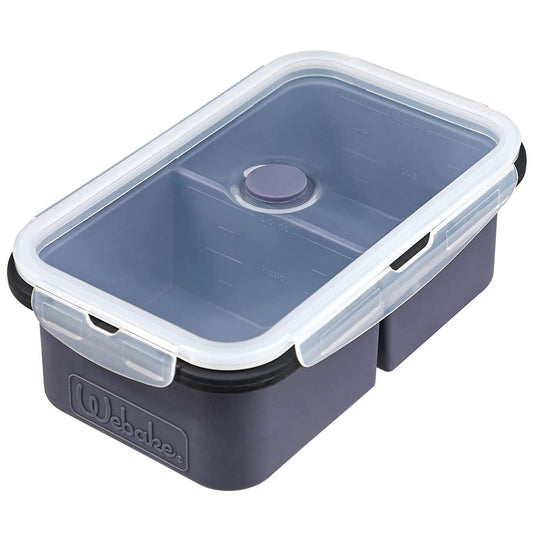  Kinggrand Kitchen 1-Cup Silicone Freezer Tray with Lid