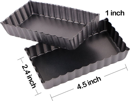 Webake Silicone Mini Tart Pan Non-stick Mini Quiche Molds Holiday Small Pie  Baking Pan 3-1/4 Inch Tart Mold, Wax Melt Liners Individual Baking Cups